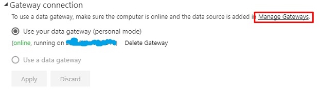 Manage Gateways